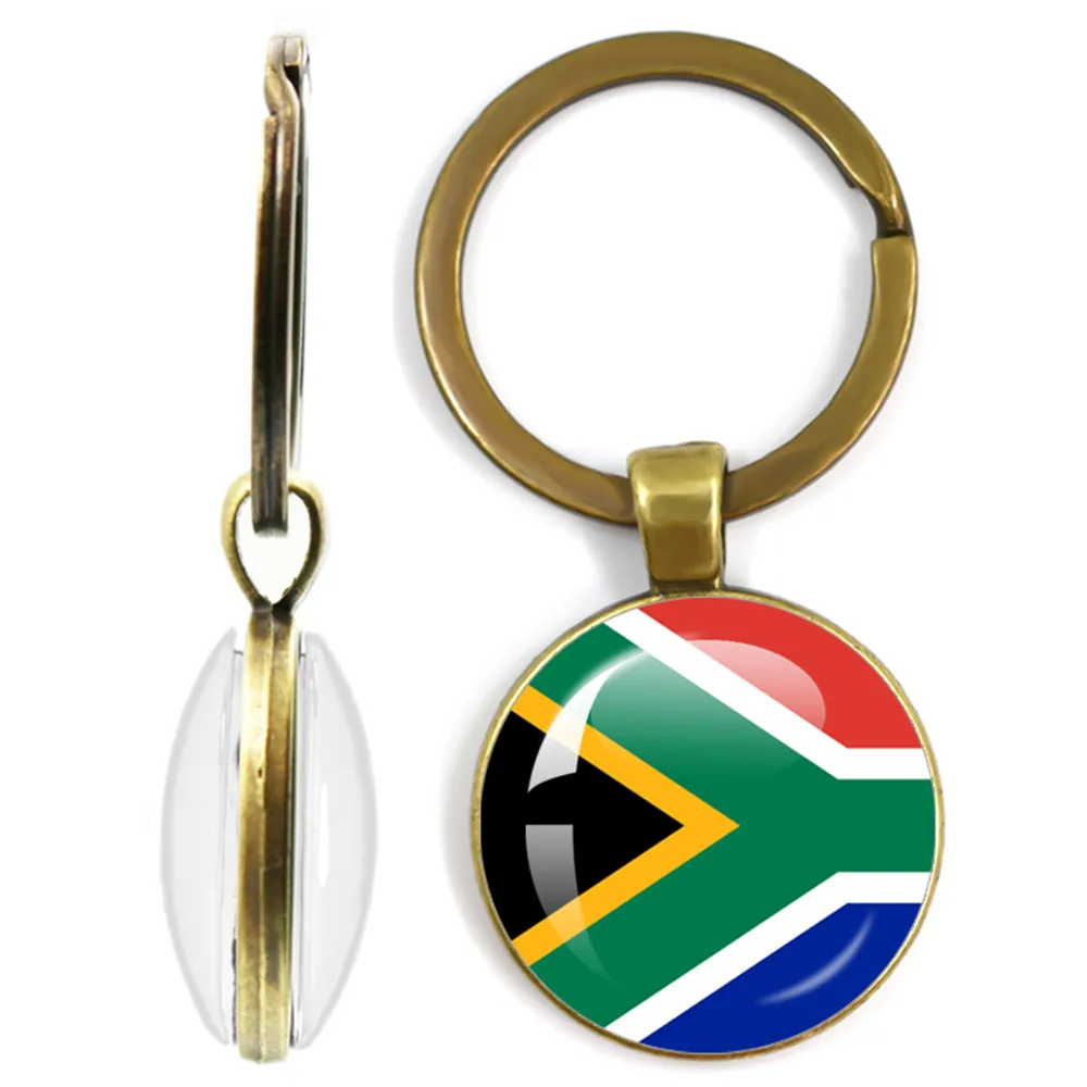 South Africa,Mozambique,Liberia,Cameroon,Cape Verde,Papua NewGuinea,Algeria,Belgium,Portugal National Flag Double-Sided Keychain